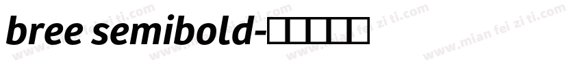 bree semibold字体转换